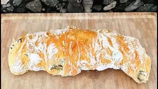 PANE CIABATTA how to bake rustic Italian bread in standard oven, EASY