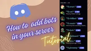 ༊*·˚ How to add discord bots to a discord server | Tutorial | Pinky