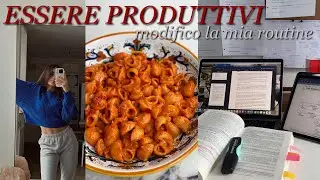 RITORNO AD ESSERE PRODUTTIVA!! vlog, metodo di studio, pulizia, spesa..