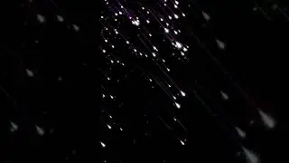 Beautiful Rainbow Meteor Falling From Sky