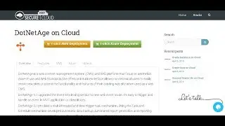 Secured DotNetAge Windows 2012 R2 Deploy on Azure , AWS and Google Cloud Platform.
