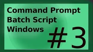 CMD/Batch Script #3 (skrypt Hello World !, title, rem, pause, echo off)