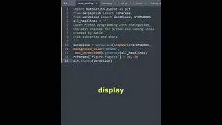 python: word cloud creation by python 