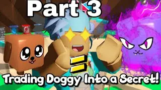 Roblox Bgs trading doggy to a secret pet😱*part 3* |bubble gum simulator