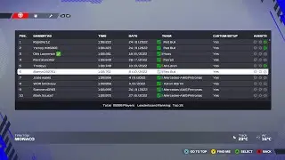 F1 22 - Monaco Top 6 Hotlap - 