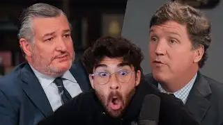 Tucker Carlson DESTROYS Ted Cruz In Debate On Israel & Trump | Hasanabi reacts