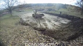 digging a foundation time-laps