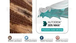 3Dstudio MAX TUTORIAL: how to Parametric model with Array in 3DstudioMAX !