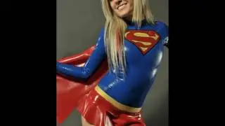 Cosplay Crossplay Latex SUperman