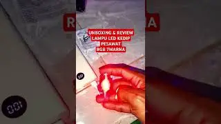 UNBOXING & REVIEW LAMPU LED KEDIP PESAWAT RGB STROBO 7 WARNA