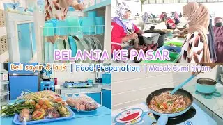 SHOPPING AT THE MARKET | BUYING VEGETABLES & SIDE DISHES | FOOD PREPARATION INDONESIA | COOKING B...