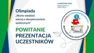 Powitanie, przemówienia Gości [Finał Olimpiady 2023] [materiał archiwalny]