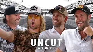 Eric Trump, Internet video star Rut Daniels and Matt Pittman from Meat Church