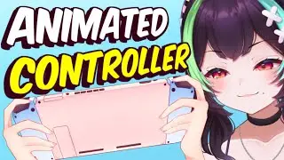 [Temporarily 24h FREE Asset] L2D Animated Console Controller (Customizable) | Muna VTuber