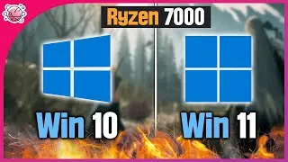 Ryzen 7000 CPU | Windows 10 vs Windows 11 | R5 7600X | 1080p