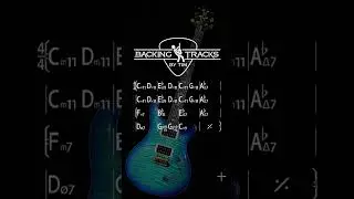 Modern Funk Guitar Backing Track in C Minor | 