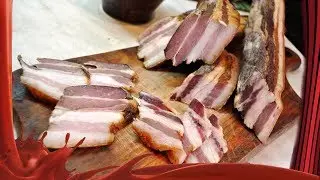 How to cook dried bacon /// Smoked dried bacon.