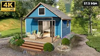 6m x 5m Smallest Tiny Home - One Bedroom House - 27 SQM - Tiny House Architecture