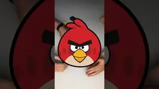 Красный Angry Birds #angrybirds #лепим #хендмейд #своимируками #shorts