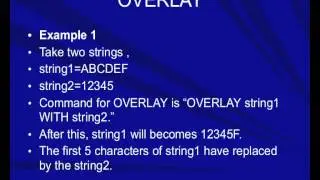 ABAP OVERLAY statement syntax with example