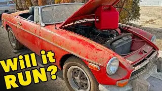 1974 MG Parked 30 Years WILL IT START with No Key and $37?