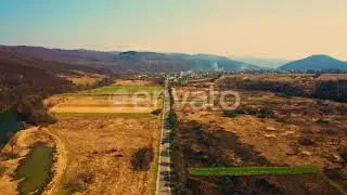 Drone Flies Above Route | Stock Footage - Envato elements