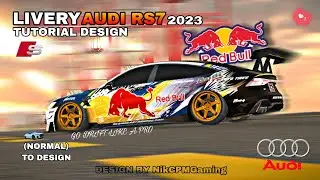 LIVERY AUDI RS7 2023 (RED BULL VERSION NikCPMGaming) (NORMAL) / Car Parking Multiplayer