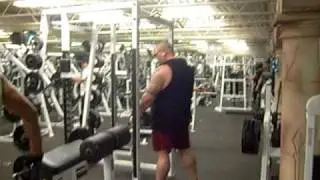 The Texas Bull team B.D.U. Kevin Berzerker squats 225lbs