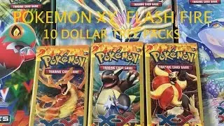 Pokémon XY Flash Fire Pack Opening - 10 Dollar Tree packs