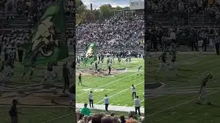 Ohio University bobcats coming out against the Kent State flashes