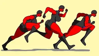 Red Shehulk Giantess Muscle Mommy Running WIP Animation