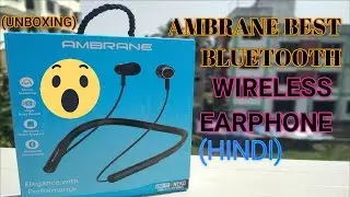 Ambrane ANB-11 Bluetooth Earphone With  SD Card Slot| Hindi | Only You India| Unboxing & sound test