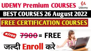 Free Udemy Courses with Certificate 26 August 2022 By @Smart Education 47