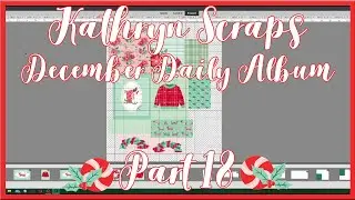 December Daily Wallet Album | Part 18 | Christmas in July 2023 | Kathryn Scraps Live