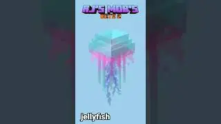 Rj's Mob's beta 2 preview | Jellyfish | new model and textures #shorts #rjsmobs