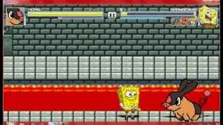 Mugen Tepig vs Spongebob, Tails, Pocket Mario and HNK