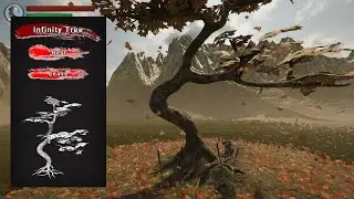Souls Game Devlog 12. Tree Falling leaves VFX, Bonfire | Unity / Blender / Substance Painter