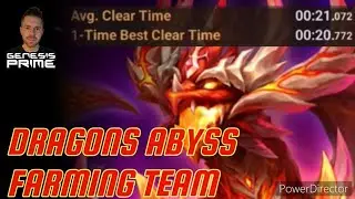 DRAGONS ABYSS (H) FARMING TEAM - 21SEC AVG - #summonerswar