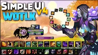 WOTLK Classic Addon Pack - Simple UI v4 - Minimalistic & Dark UI
