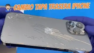 Reparando IPHONE #4 Cambio de Tapa trasera IPHONE sin máquina láser !