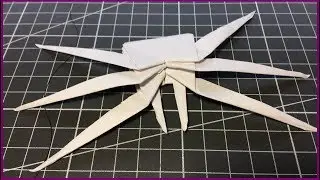 Origami SPIDER. How to make a spider out of A4 paper.