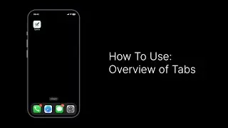 How To Use - 1. Overview of Tabs