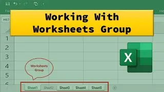 How to Group and Ungroup Worksheets in Excel | changes made in multiple sheets | grouping worksheets