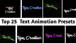 Top 20 Alight Motion Text Animation Presets |AlightMotion Preset Download Free  text presets