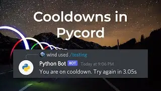 Adding Cooldowns to Slash Commands! | Pycord