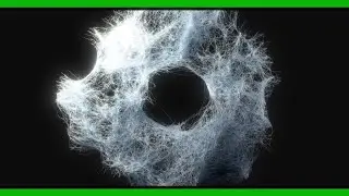 Houdini & Cinema 4D Tutorial | Vellum Hair Abstract Wireframe