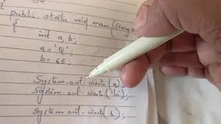 Writing console output # java lecture 34