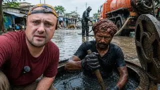 Индия!Чистка Колодцев!Самая тяжелая Работа !