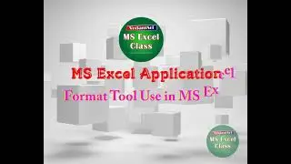 Format Tool Use in MS Excel 2007, 2010, 2013, 2016, 2019, 2021, 2023 Edition
