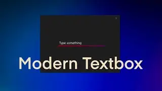 Free Design UI with C Sharp - Text Input Design UI Modern Style Desktop App